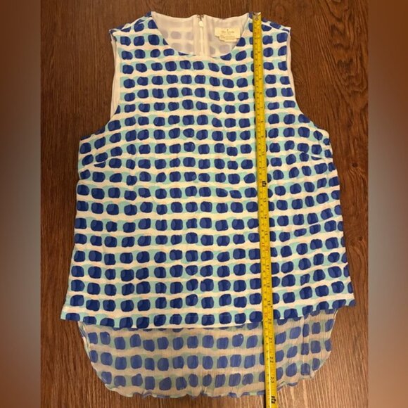 Kate Spade Blue and White Polka Dots Tank Top - Size S - Picture 6 of 7